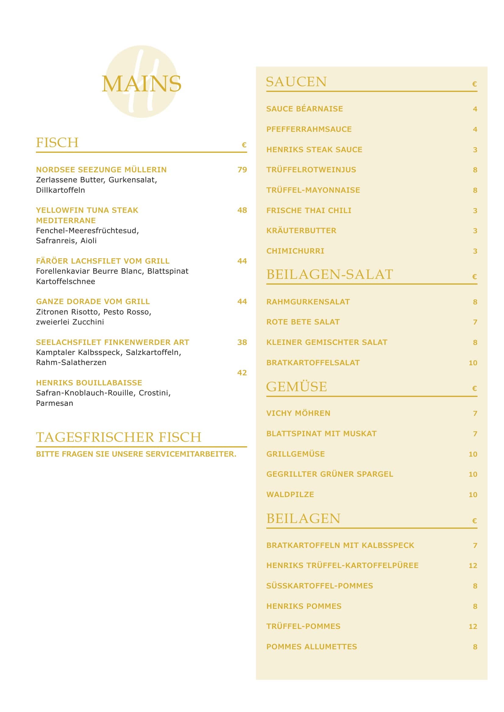 Menu, page 4