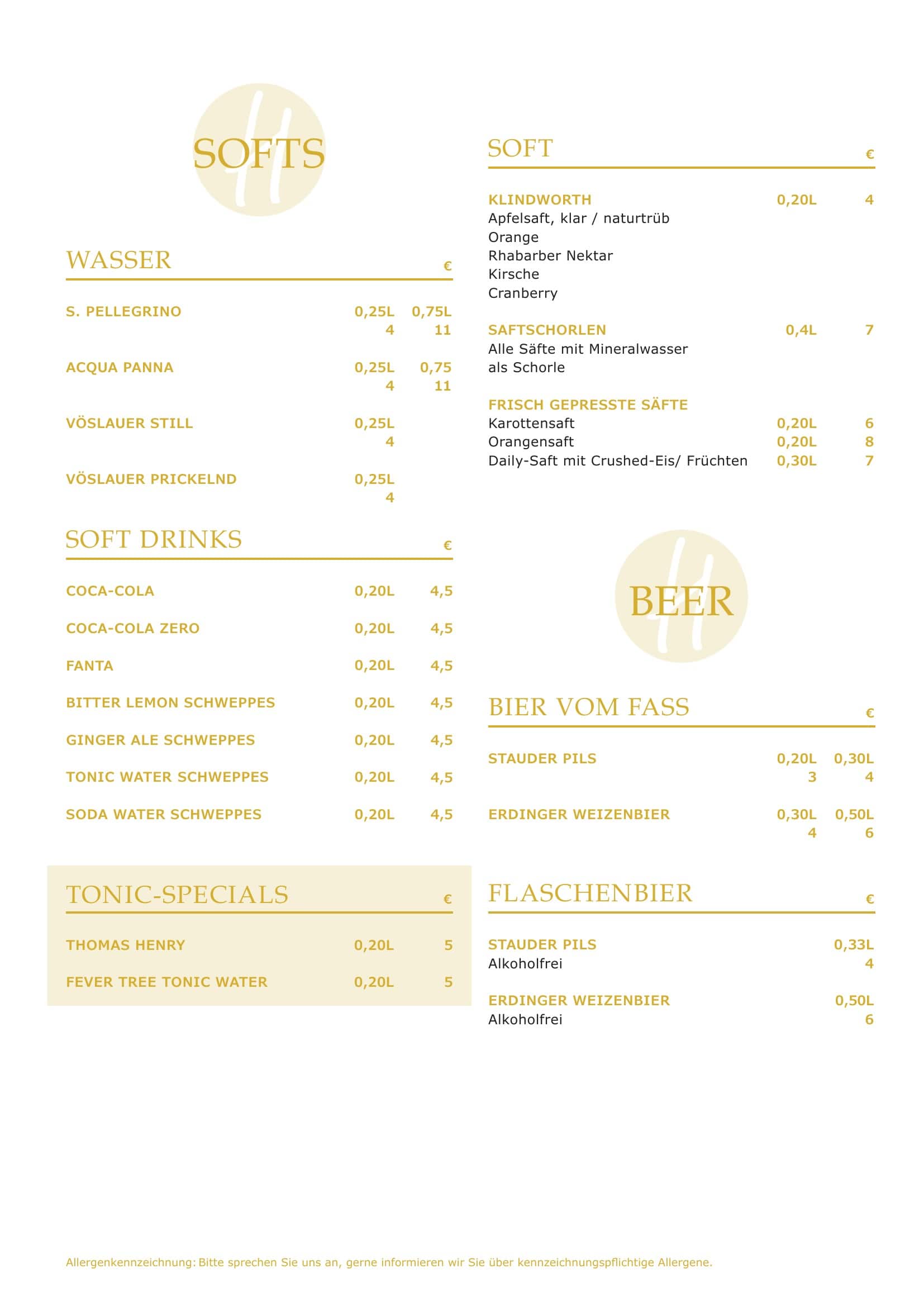 Menu, page 8