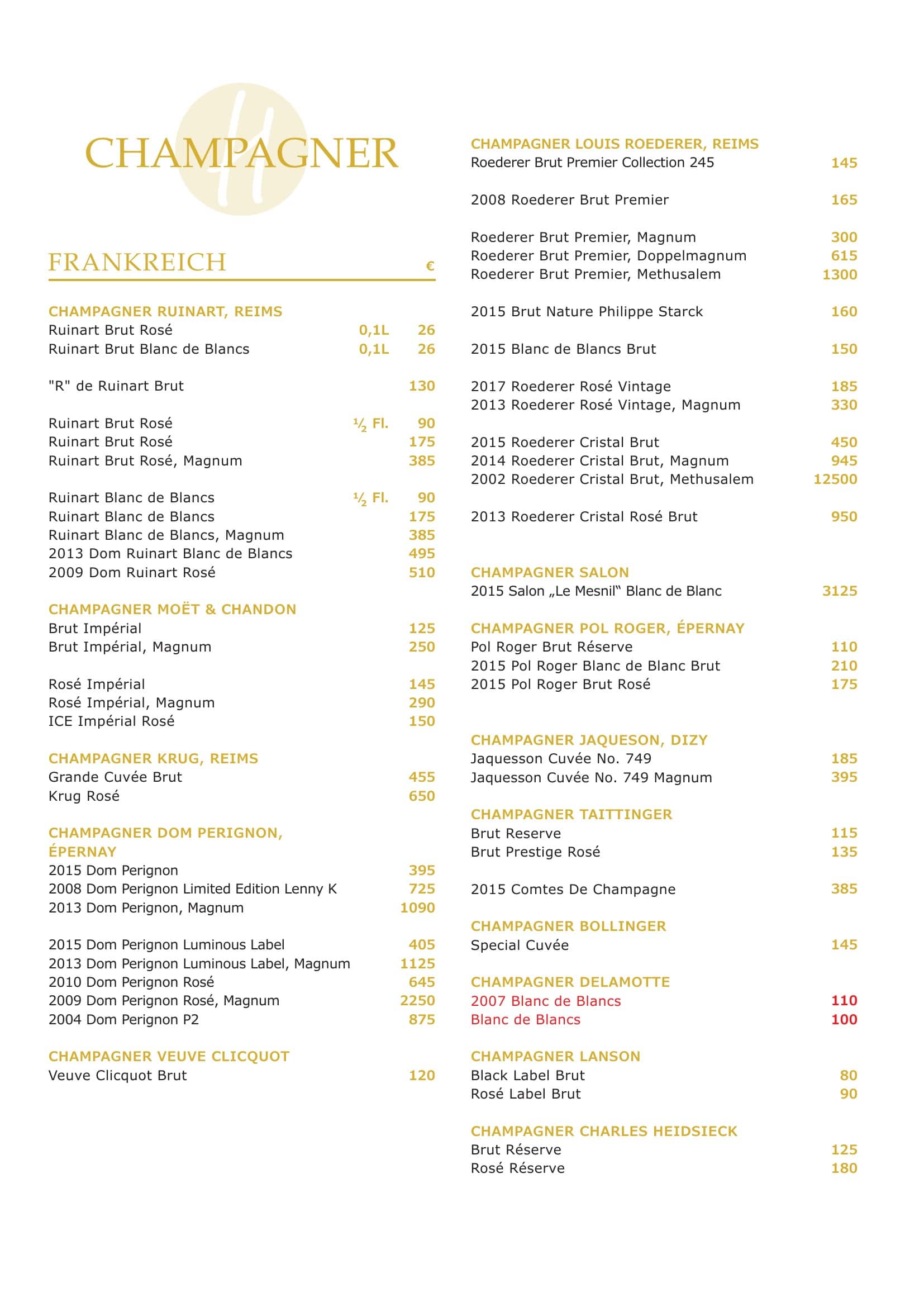 Menu, page 9